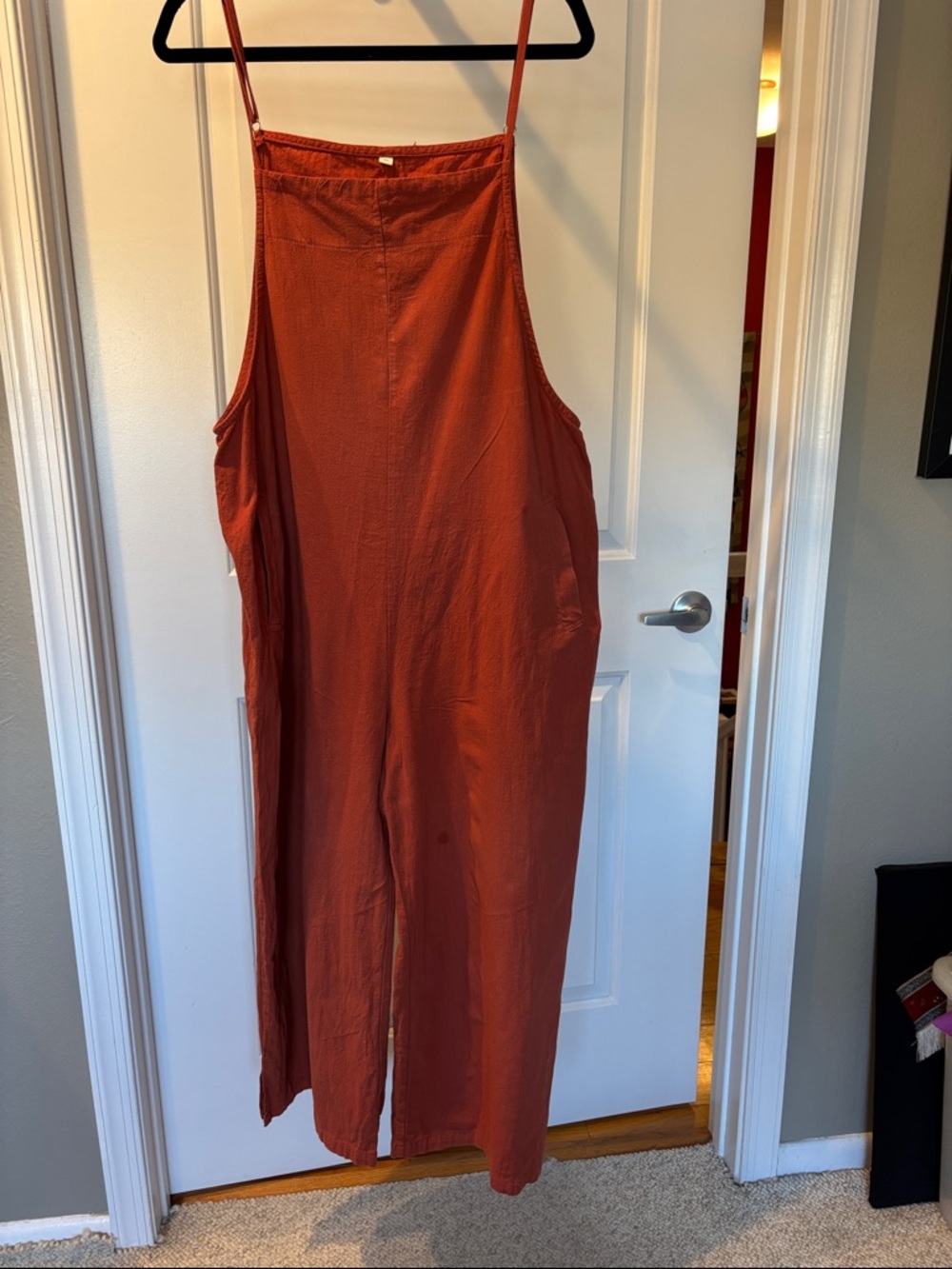 Women's Rust Wide-Leg Jumpsuit